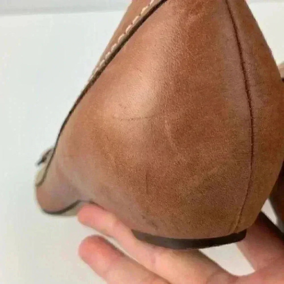 Corso Como flats 10 brown leather round toe hidden - Picture 7 of 8